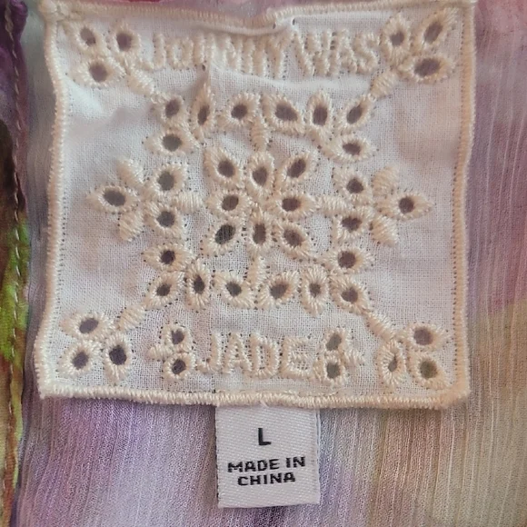 Johnny Was Silk Floral Dress - Picture 8 of 9